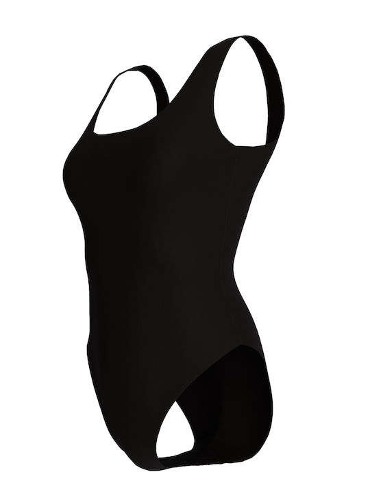One Piece Swimsuit with Removable Padding Black