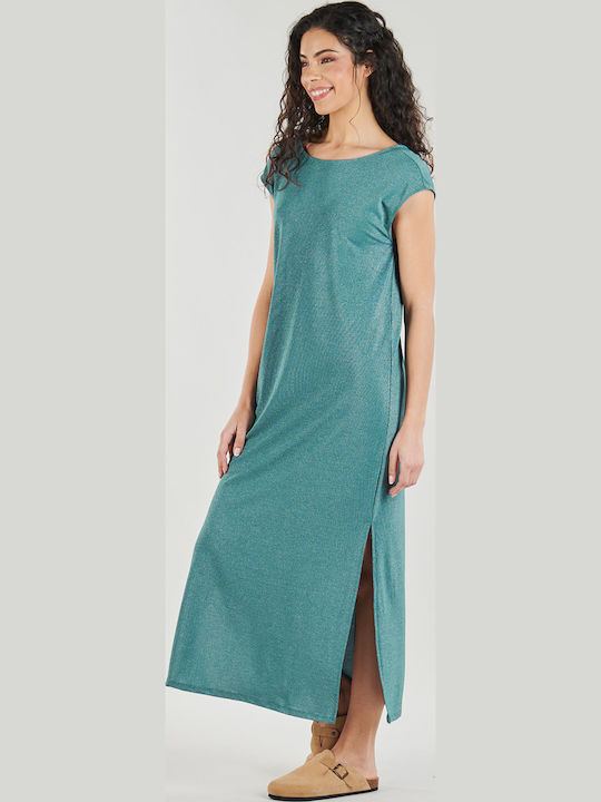 Maxi Βραδινό Φόρεμα Viluxi S/s Rev Glitter