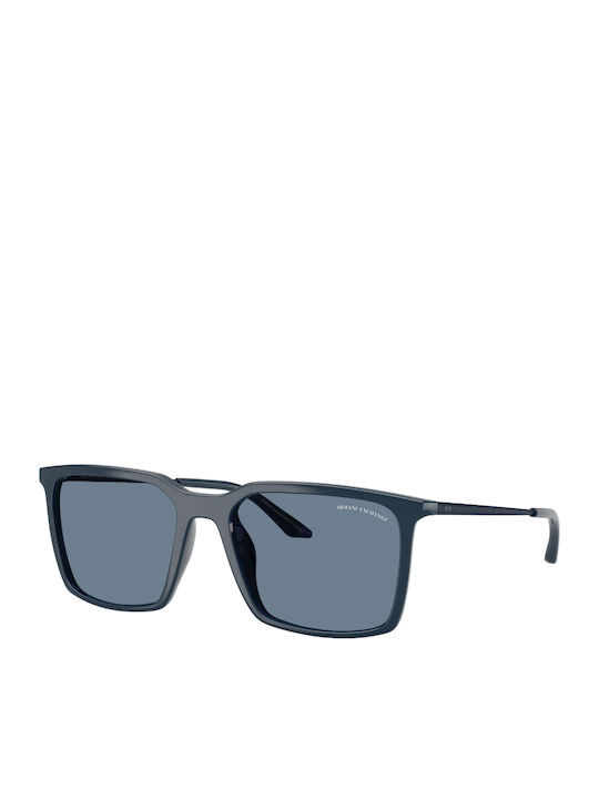 Armani Exchange Мъжки Слънчеви Очила с Син Пластмасов Рамки и Сини Стъкла AX4170SU 84062V