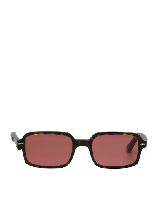 Kyme Sunglasses Brown with Horn-Rimmed Frame