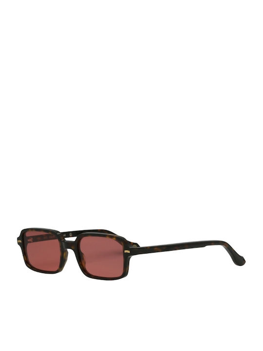 Kyme Unisex Sonnenbrillen mit Braun Tartaruga Horn umrandetem Rahmen und Braun Glas NILO 03