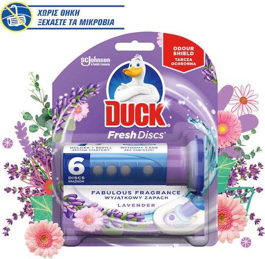 Duck Блок За Тоалетна Без Поставка Fresh Discs Лавандула Duck (36ml)