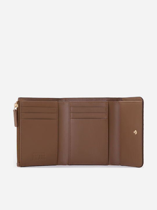 Small Leather Women's Wallet Tabac Brown