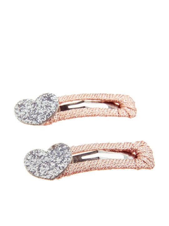 Alouette Kids Hair Clips Set with Heart Hair Clips 2 Pieces
