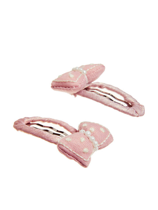 Alouette Set Kids Hair Clips with Multicolour Bow 2 Pieces
