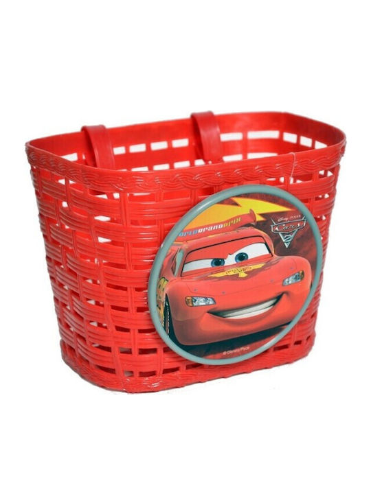 Cars Kid's Bicycle Basket Red