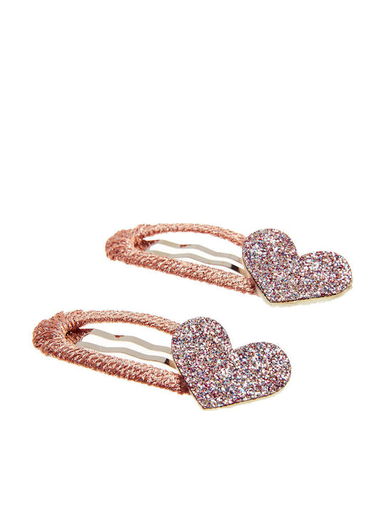 Alouette Kids Hair Clips Set with Heart Hair Clips 2 Pieces