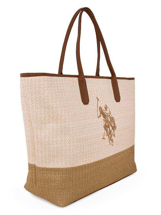 U.S. Polo Assn. Pool Party Stoff Strandtasche Beiges