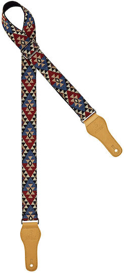 Ortega Ocs-440u Mehrfarbiger Baumwoll-Gurte Für Ukulele Verstellbar 37 Mm