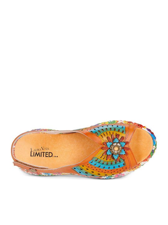 Women's Flat Sandals Orange Nikito 83