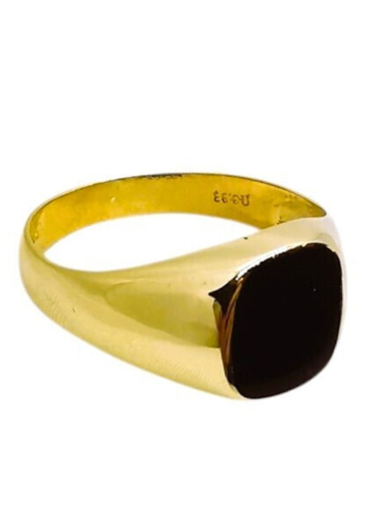 Kosmima1 Herrenring mit Steinen aus 14K Gold
