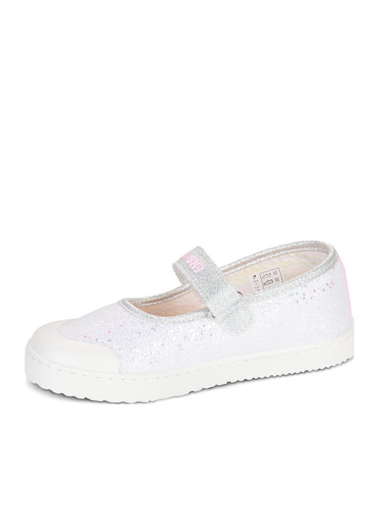Kinder Pumps & Ballerinas mit Bügel- und Schleifenverschluss Silber