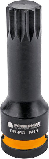Set Prize Impact Powermat Pm-znu-518t Socluri Cu Canelură 1/2" 78 Mm 8 Bucăți