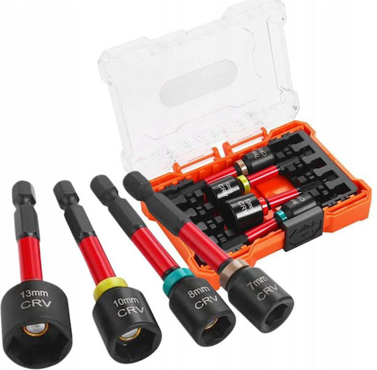 Kraft&dele Kd11866 Extended Socket Set 7 13 Mm ¼″ 4 Pieces