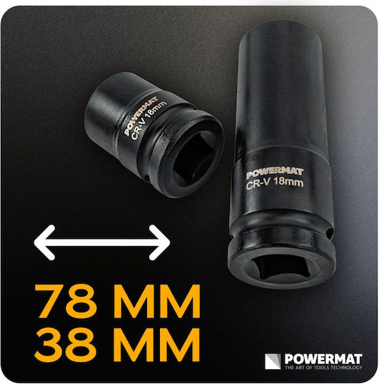 Powermat Pm-znu-832t Steckdosen Set 1/2" 8 32 Mm Lang Kurz 35 Stücke In Rahmen Gastgeber