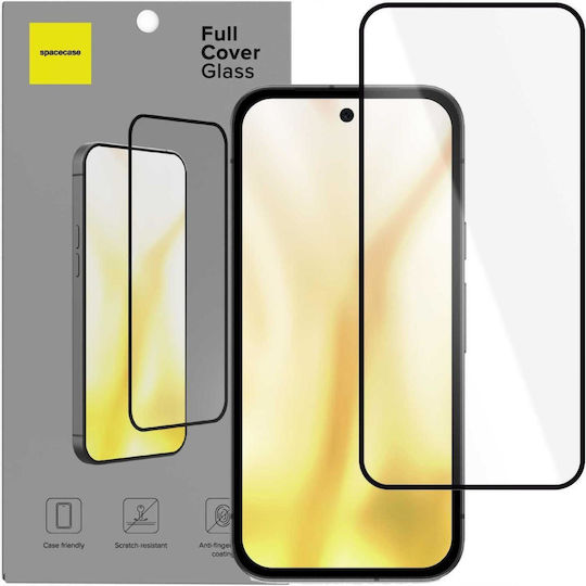 Spacecase Full Face Tempered Glass Black Compatible With Google Pixel 10a