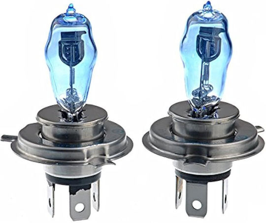Lămpi Auto H4 Halogen 5000K Alb Rece 12V 55W 2 Bucăți
