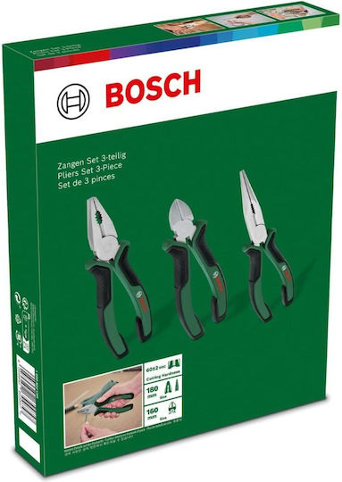 Bosch 180mm Pliers Set 3 pcs