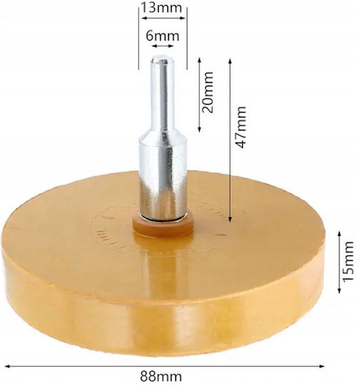 Rubber Disc Glue Removal Kraft&dele Kd5902 88x15 Mm