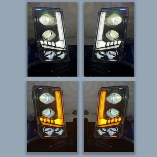 Set Front Lights Bi Led Volvo Fh12fm12fm380