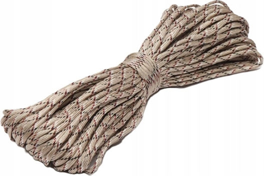 Set Două Frânghii Paracord Premium Depox Camuflaj Deșert Rezistență 250 Kg Nailon 30 M