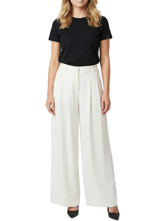 Women's High Rise White Pantaloons