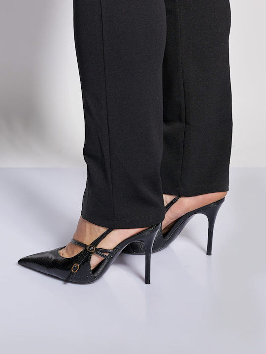 Women's Black Suit in Slim Fit with Sequins