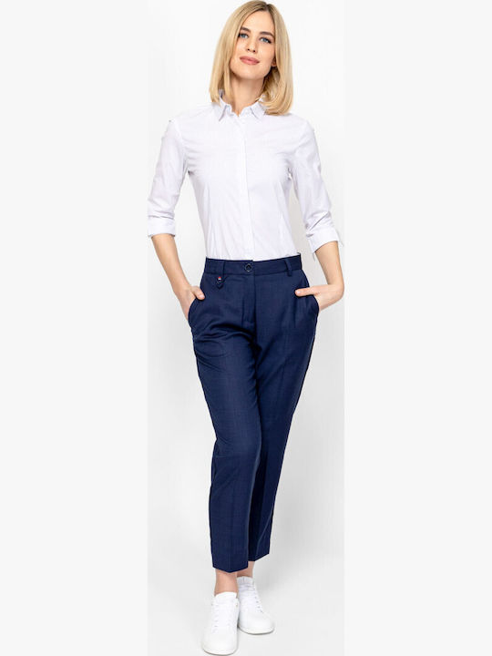 Damen Stoffhose Navy