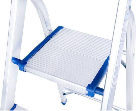 Aluminum Household Ladder Geko G02416 3 + 1 150 Kg