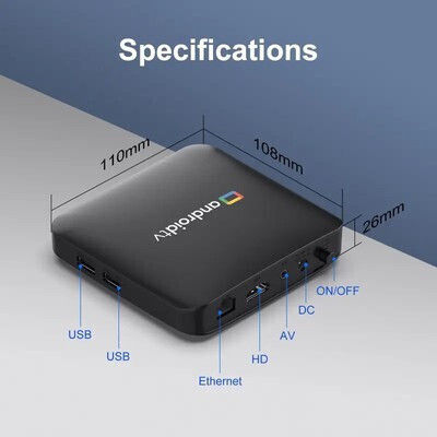 H96 Max TV Box S905L3 4K UHD με WiFi USB 2.0 2GB RAM και 16GB Αποθηκευτικό Χώρο με Λειτουργικό Android 14.0 και Google Assistant