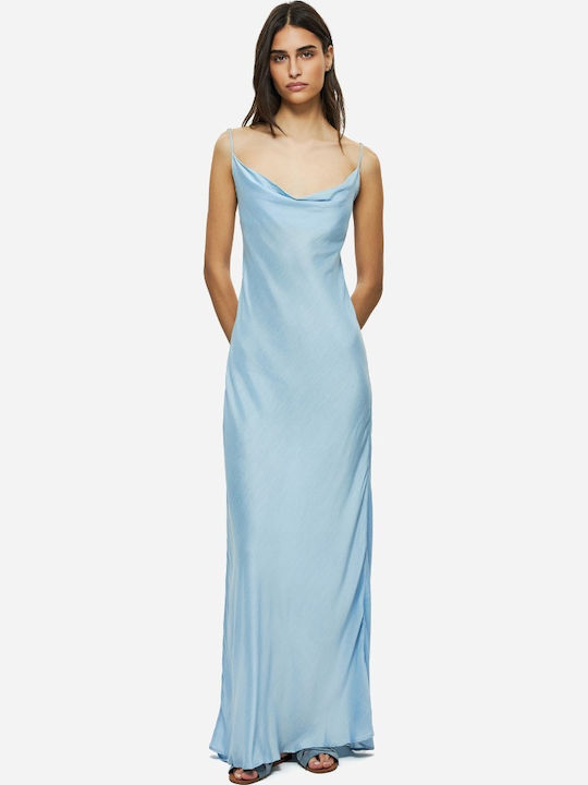 Summer Evening Slip Dress Light Blue