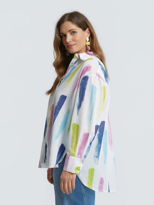Long Sleeve Women's Shirt Ecru