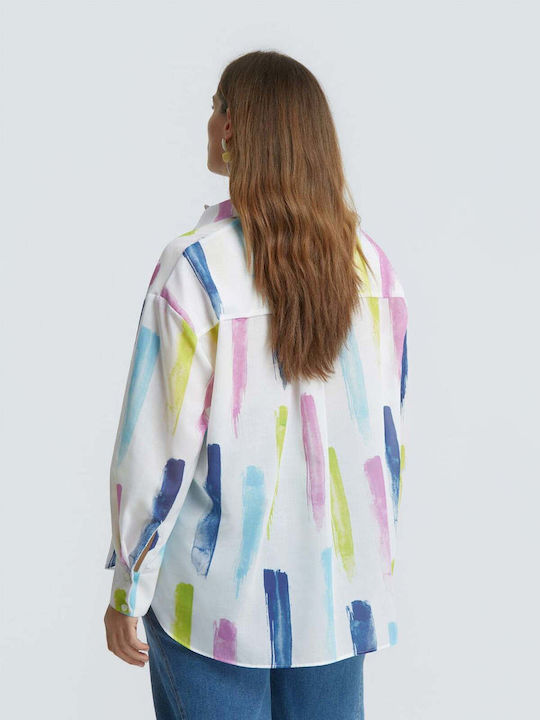 Long Sleeve Women's Shirt Ecru