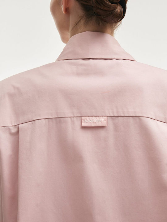 Μακρυμάνικο Γυναικείο Πουκάμισο Pink