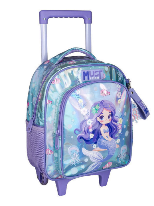Must Team School Bag Trolley Kindergarten With Water Bottle Holder Multicolour 8lt 27 x 10 x 31cm