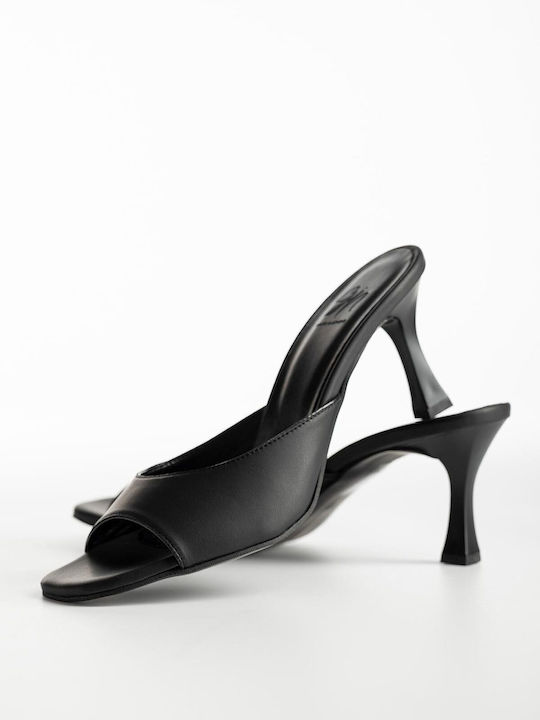 Gin Mules Cu Toc Subțire Înalt Negru Culoare K26-046-GIN-113-NEGRU