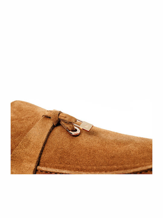 Δερμάτινα Ανδρικά Boat Shoes σε Κίτρινο Χρώμα