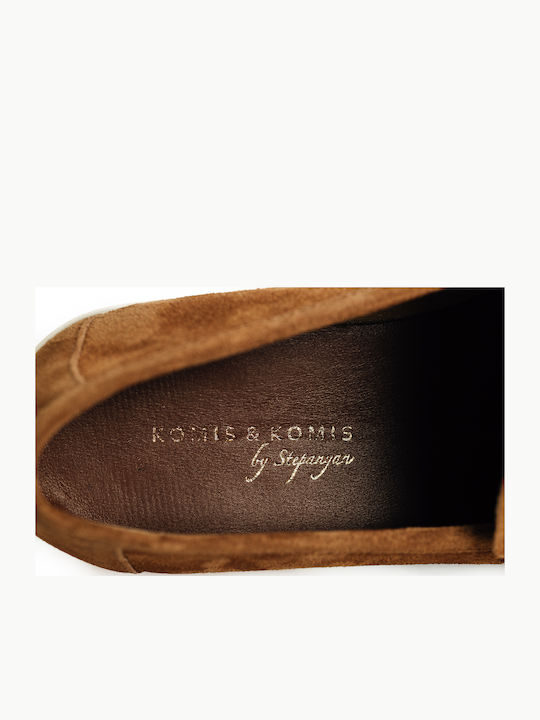 Δερμάτινα Ανδρικά Boat Shoes σε Κίτρινο Χρώμα