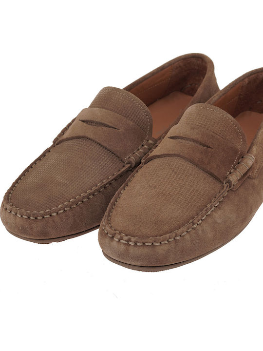 Suede Ανδρικά Loafers σε Ταμπά Χρώμα