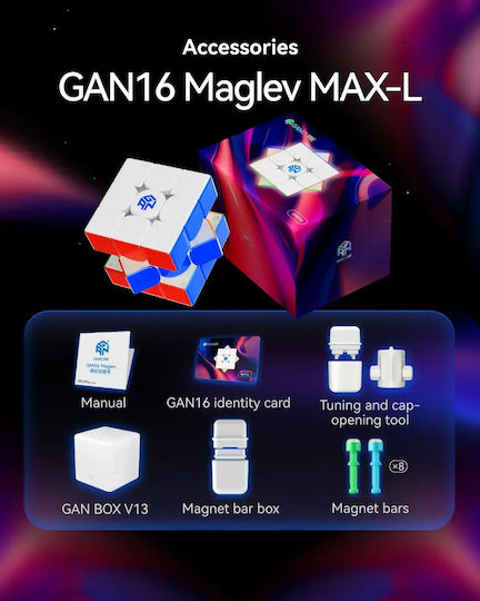 Gancube Maglev Μαγνητικός Κύβος Ταχύτητας 3x3 για 16 Ετών
