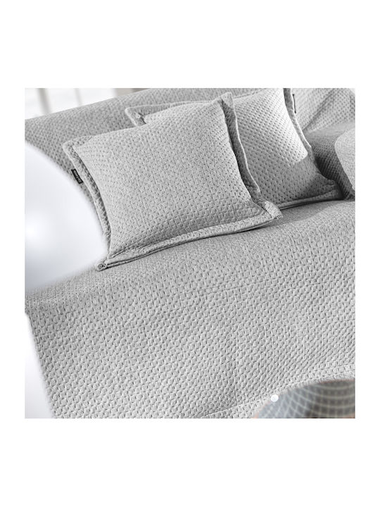 Guy Laroche Cooling Sofa Throw 2 Seater Suede 170x250cm Silver