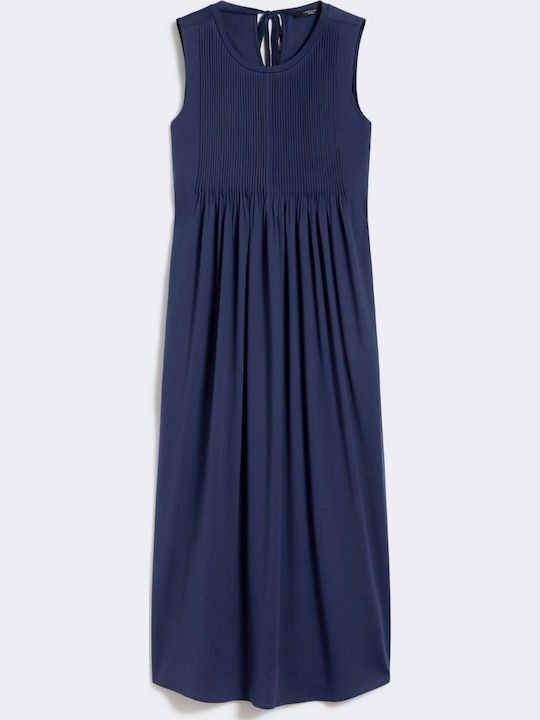 Midi Φόρεμα Navy Μπλε