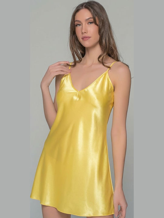 Milena by Paris Καλοκαιρινό Γυναικείο Σετ Πιτζάμας Κίτρινο Milena by Paris Καλοκαιρινό Γυναικείο Σετ Πιτζάμας Κίτρινο