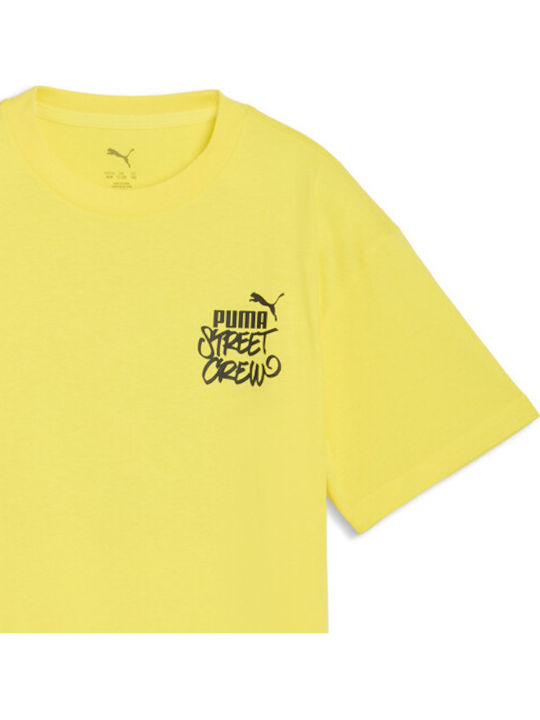 PUMA Kinderoberteile Gelbes Graphic Tee