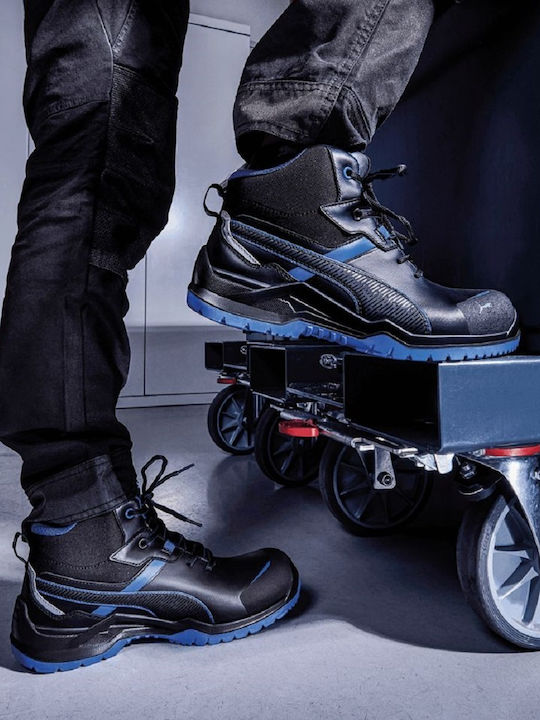 PUMA Krypton Mid Ботуши Безопасност Сини S3S с Сертификат P ESD FO SR