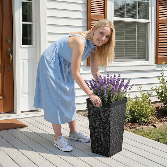 Vevor Set of 2 Black Plastic Planter Boxes
