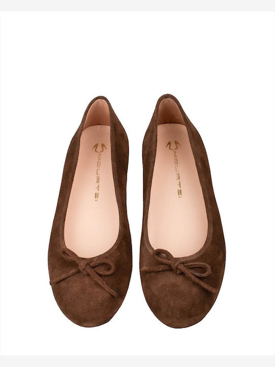 Women's Ballerina Shoes in Brown Colour