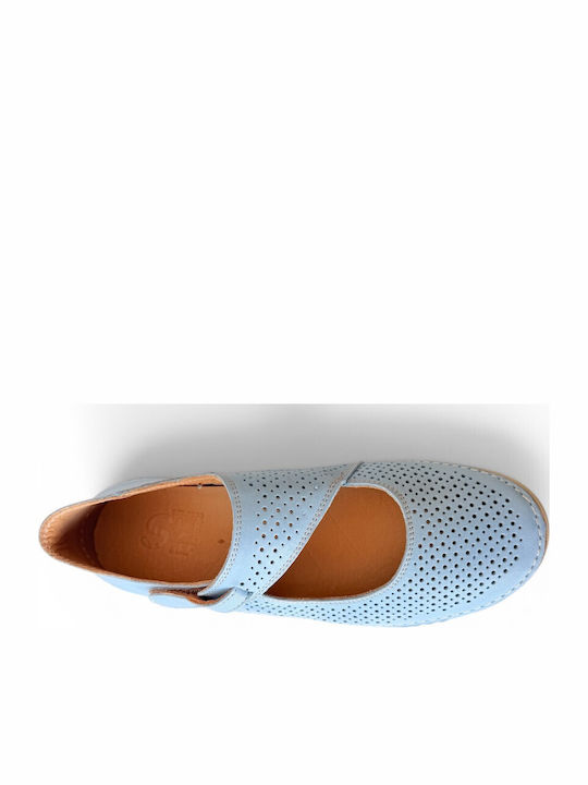 Anatomische Damenplattformen Blau