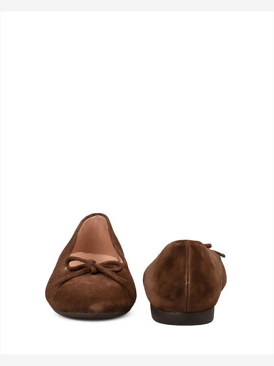 Women's Ballerina Shoes in Brown Colour