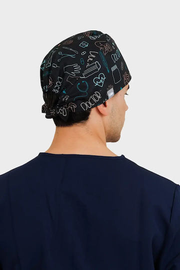 Dr. Scrub Unisex Σκουφάκι Χειρουργείου Πολύχρωμο μιας Χρήσης Βαμβακερό